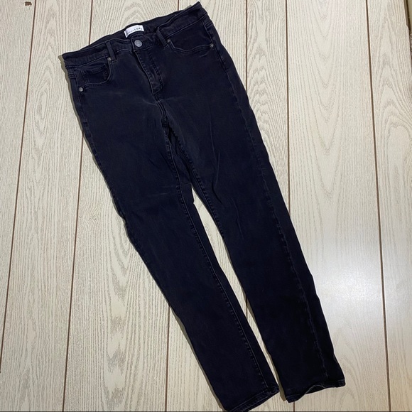 Loft Black Denim Jeans Slim Pockets - Picture 1 of 5